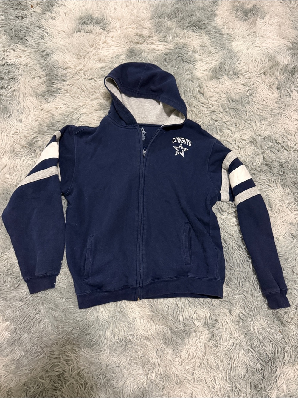 Kids Dallas Cowboys sweater full zip hoodie fleece